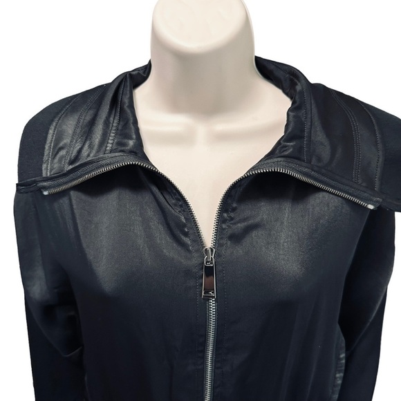 Ramy Brook Brianna Fluid Zip Up Front Jacket Slouch in Black Rtl $465 - Picture 8 of 10